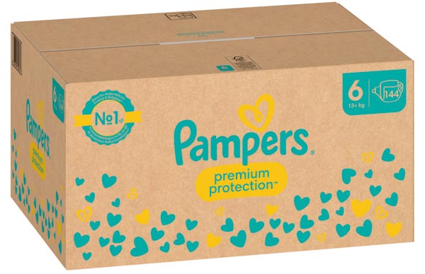 Pampers Premium Protect. Gr.6 13+kg XL 144 Stück