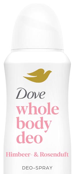 Dove Whole Body Deospray 150ml Himbeer&Rosenduft
