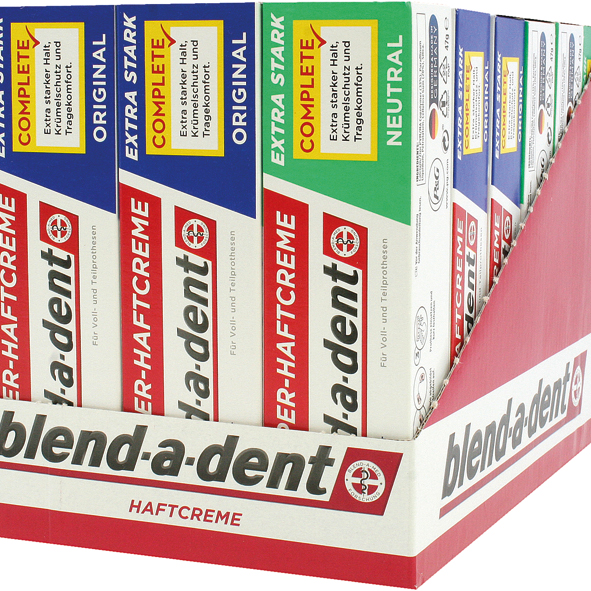 Blend-a-Dent Complete Haftcreme 70g 12er Mix