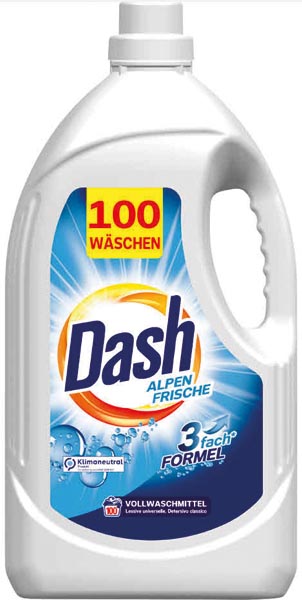 Dash Alpenfrische Vollwaschmittel flüssig 100WL