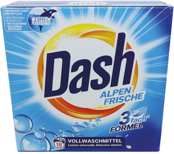 Dash Alpen Frische Vollwaschmittel 18WL 1,17kg