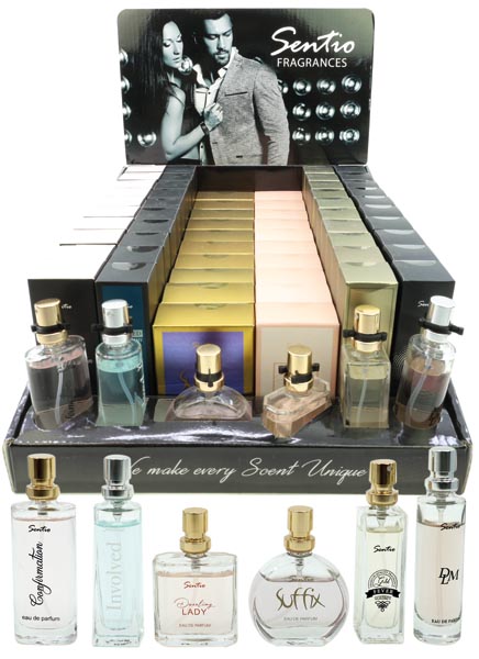 Parfum SENTIO 15ml Display-2, 60St. 6fach sort.