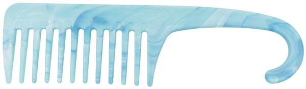 Elina Duschkamm 23cm 2-farbig sort.beige, blau