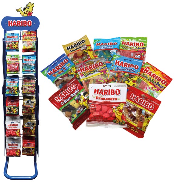 Haribo 100/85g Mix 10fach sort.+gratis Aufsteller