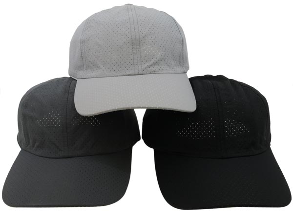 Kappe Basecap perforiert 57-59, 5 Farben sort.,