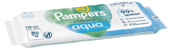 Pampers Feuchttücher Aqua 10er