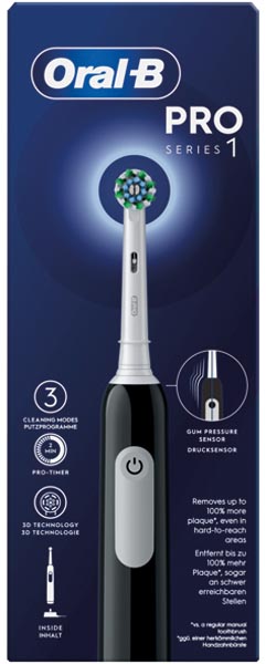 Oral B Zahnbürste Pro Series 1 CrossAction black