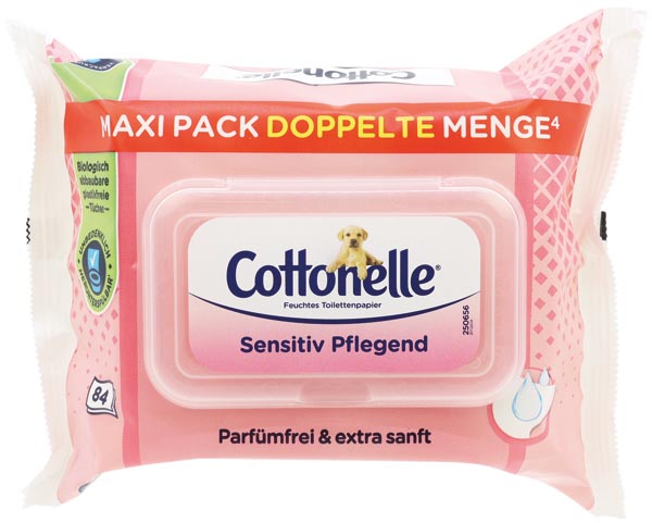 Cottonelle Feuchtes Toilettenpapier 84er Sensitiv