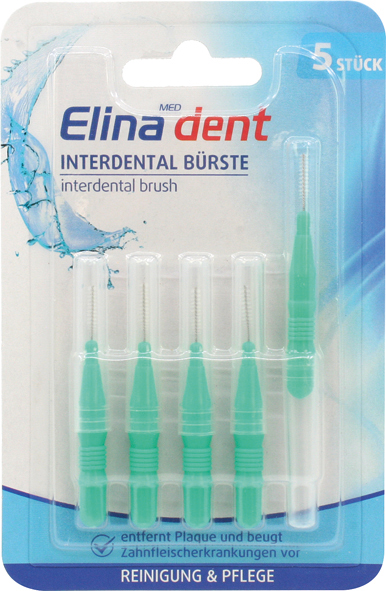 Zahnpflege Interdental Bürste f0.8cm Elina 5er
