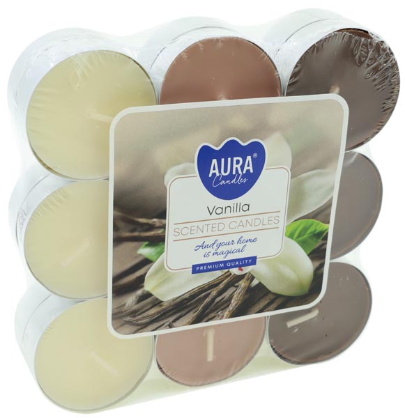 Teelichter Duft 18er Vanille in Blockpackung