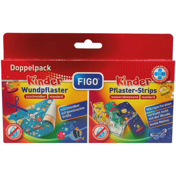 Wundverband Doppelpack Kids 50x6cm + Strips 10er