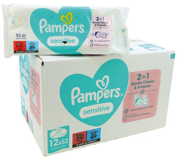 Pampers Feuchttücher Sensitive 12x52 Giga Pack