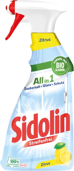 Sidolin Glasreiniger Zitrus 500ml Sprühflasche