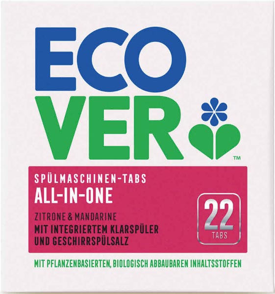 Ecover Spülmaschinentabs All-in-One 22 Stück 440g