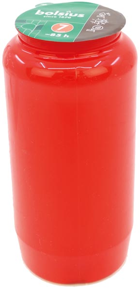 Grablicht Öllicht Nr 7 rot 14 x 6cm