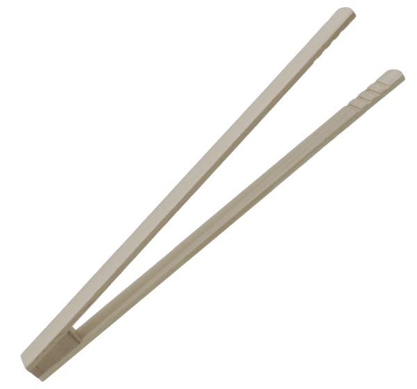 Grill- und Küchenzange 30cm aus Holz