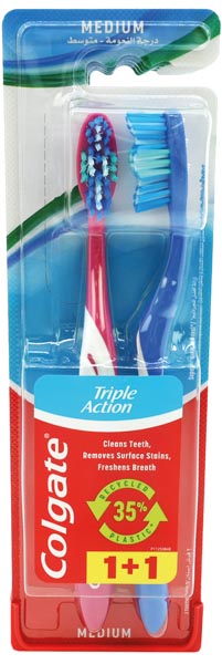 Zahnbürste COLGATE 2er Triple Action