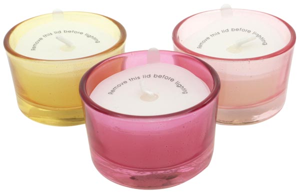 Kerzenglas leicht konische Form, 5,5x5,5x3cm