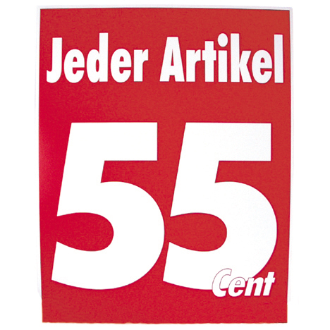 Deckenhänger 55ct 2seitig Wellpappe 50x40cm