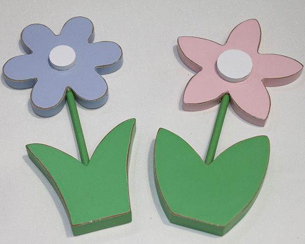 Holzblume XL 8x1,5x16cm, liebevoll handgefertigt