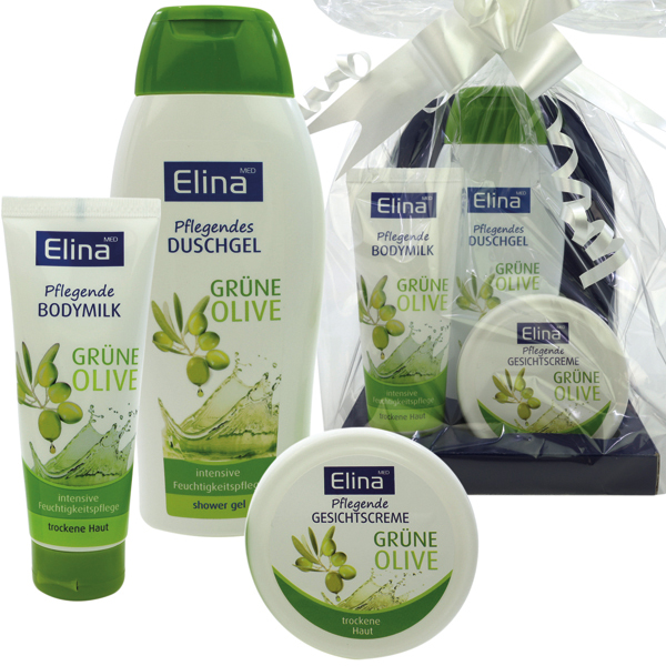 Elina GP Olive 3tlg in Cello mit Schleife