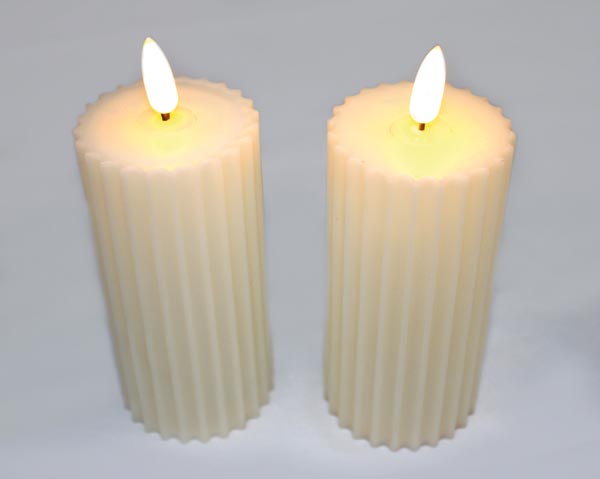 LED-Stumpenkerze 13,5x5,3cm XL