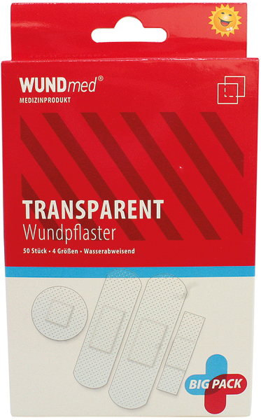 Wunverb. Pflaster Transparent wasserfest 50er