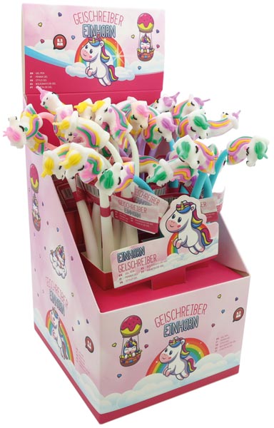 Kugelschreiber Gel Einhorn mit blauer Tinte