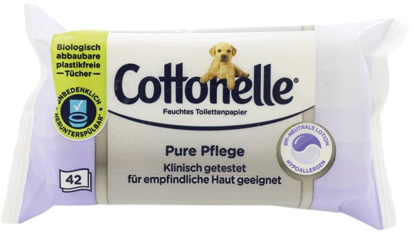 Cottonelle Feuchtes Toi.Papier Pure Sauberkeit