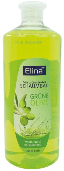 Bad Schaumbad Elina 1000ml grüne Olive