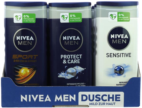 Nivea Dusch Male 18er Display 250ml 3fach