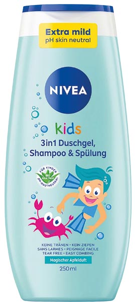 Nivea Kids 3in1 Duschgel Shampoo+Spülung 250ml