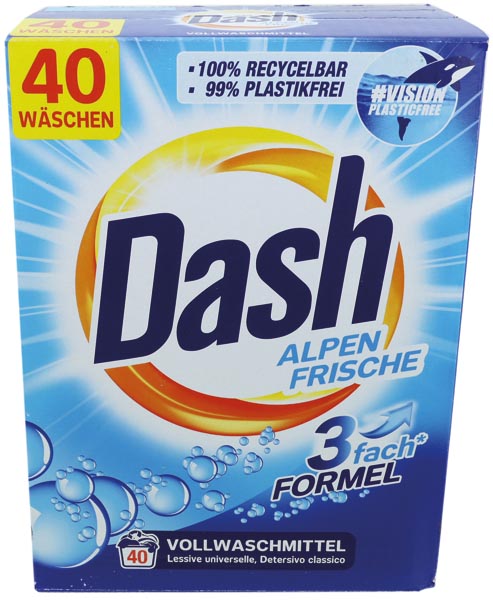 Dash Alpen Frische Vollwaschmittel 40WL 2,6kg