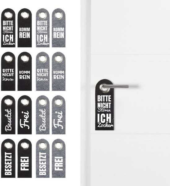 Türhänger Filz 8/s ca. 22x8cm Filz