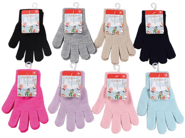 Winter Kinder Handschuhe 8 Fb. sort