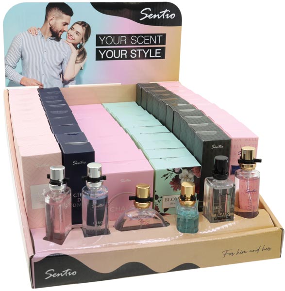 Parfum SENTIO 15ml Display-3 60St. 6f.so.