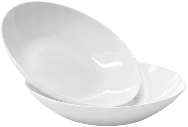 Opal Teller tief 20cm weiß Pasta-Schüssel 20cm