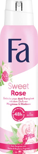 Fa Deospray 150ml Sweet Rose 0% Alkohol