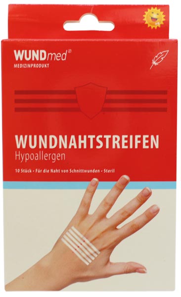 Wundverband Wundnaht-Streifen 102x6,4mm 10Stk
