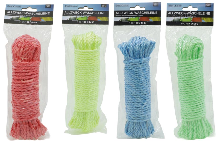 Allzweckseil nutzbar als Wäscheleine 20m