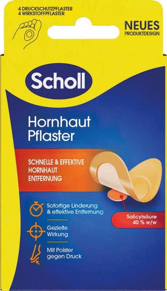 Scholl Hornhautentferner Pflaster 4St.