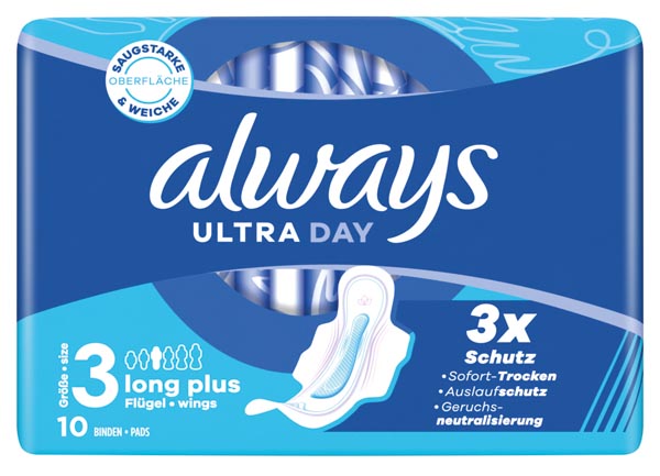 Always Ultra Dünne Binde Long Plus 10er