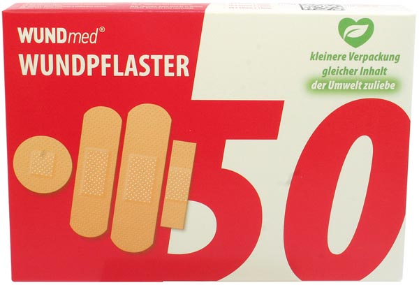 Wundverband Pflaster Sortiment 50Stk in 4 Gr.
