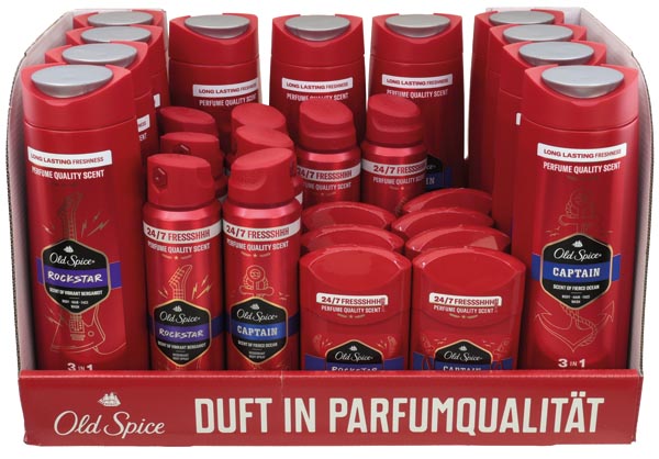 Old Spice 26er Mixdisplay 6fach sort.