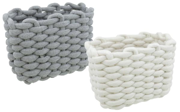 Aufbewahrungskorb 19x12x15cm 2 farbig sortiert