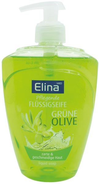 Elina Olive Seife flüssig 500ml mit Spender