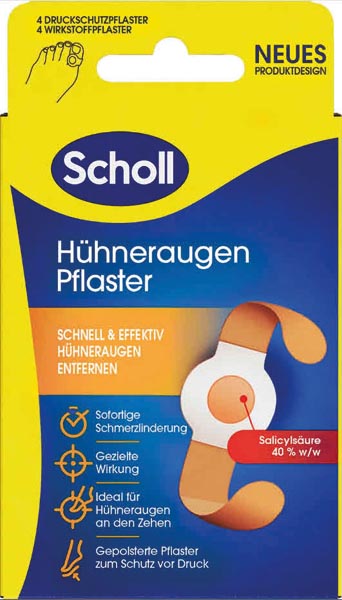 Scholl Hühneraugenpflaster 4 St