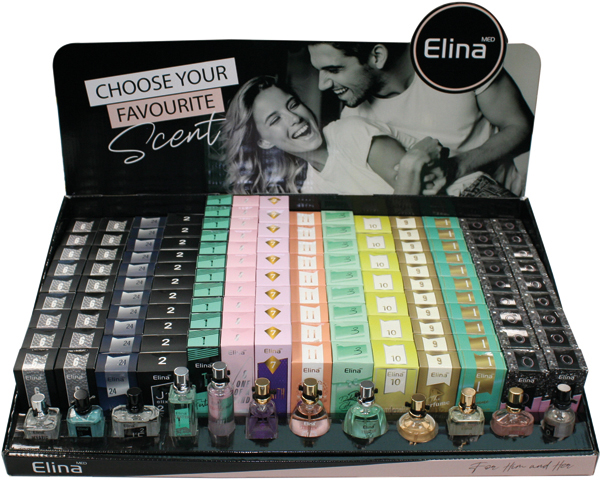 Parfüm ELINA 15ml Display-2, 136St. 12fach sort.