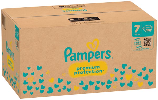 Pampers Premium Protect. Gr.7 15+kg XL 128 Stück