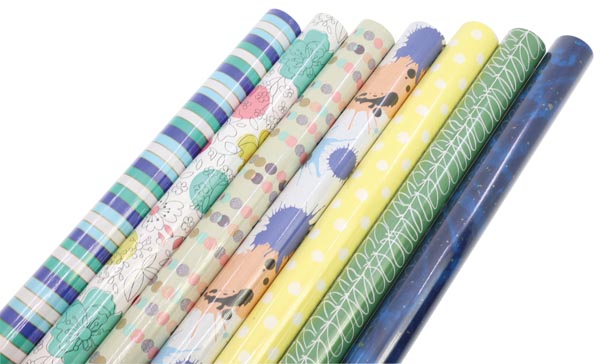 Geschenkpapier Rolle 2m x70cm Moderne Motive